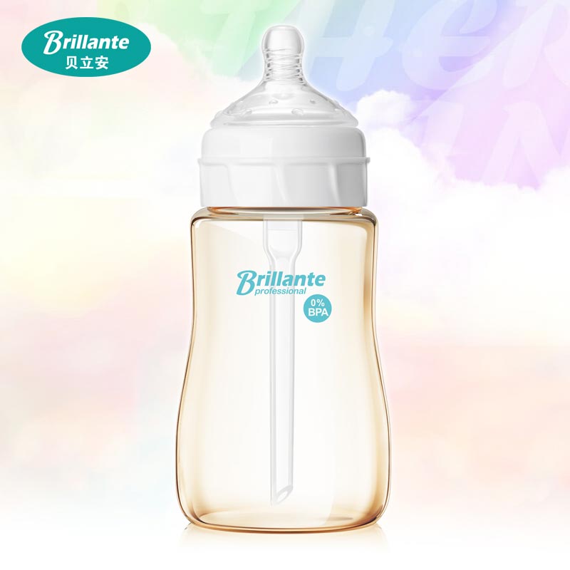 贝立安 婴儿宽口奶瓶 PES奶瓶 防胀气防吐奶奶瓶 260ml