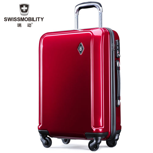 瑞动（SWISSMOBILITY）20英寸登机箱拉杆箱旅行箱万向轮PC商务行李箱MT-5597-01T00珠光红