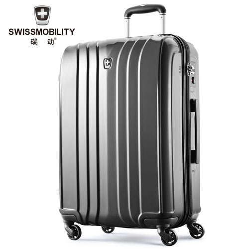 瑞动（SWISSMOBILITY）24寸万向轮行李箱轻旅行箱 深灰色MT-5096-14T00